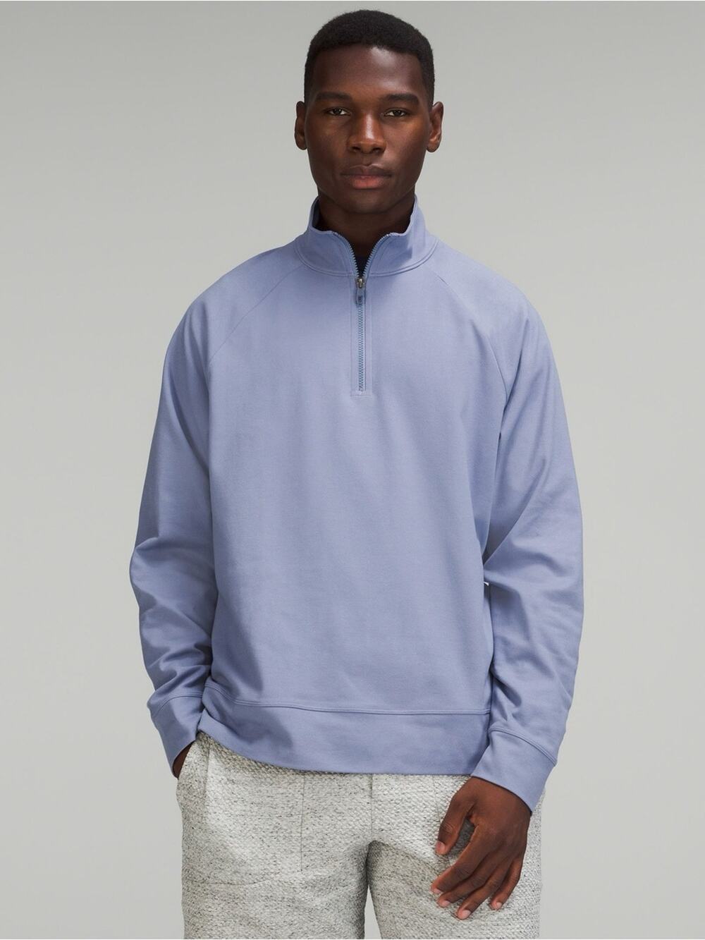 Lululemon Heavyweight Crepe Half Zip Pullover Long Sleeve Peri Purple Size XL